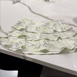 Ideology White and Green Patterned Skort